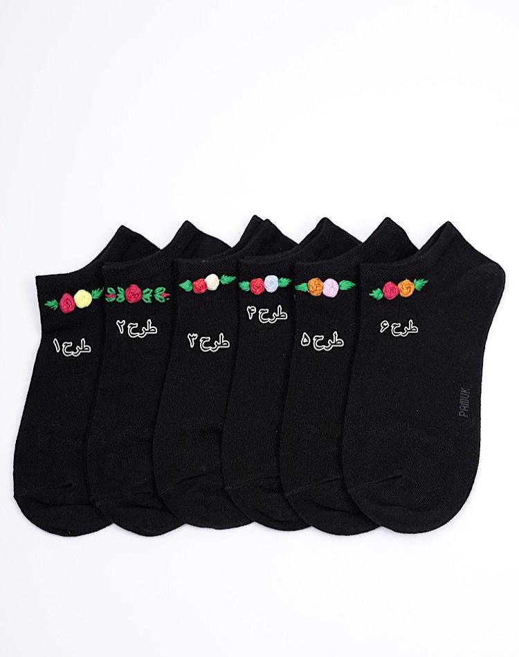 0_جوراب گلدوزی شده (کد 00148)