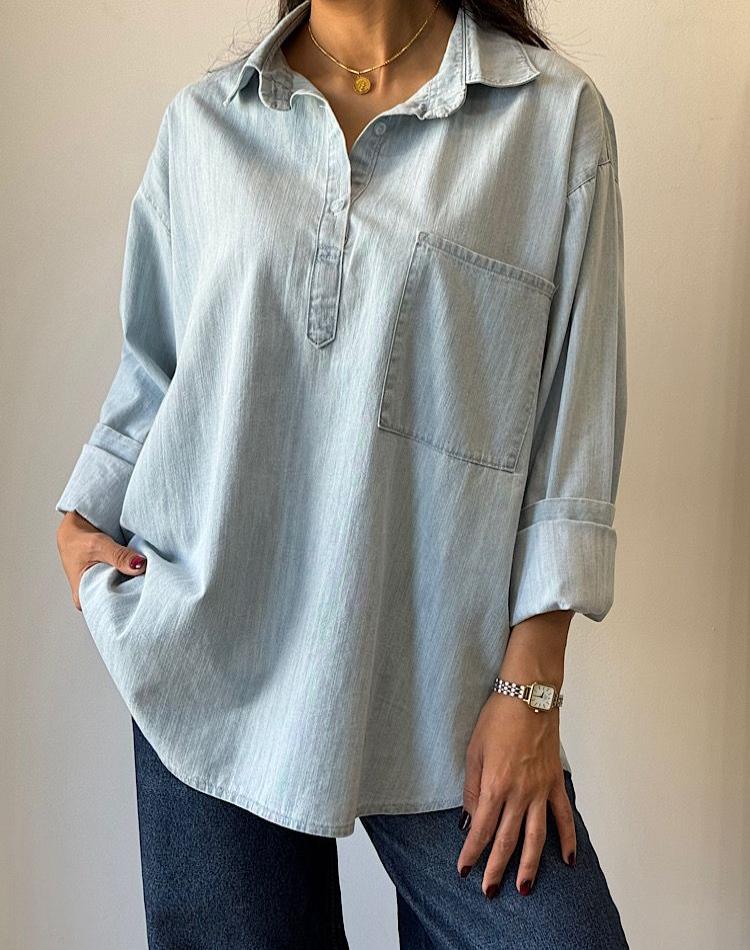 2_شومیز جین جلوبسته نیاک (کد 1240)