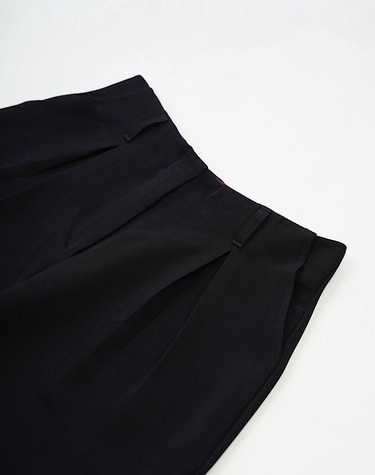 0_شلوار مشکی پیله دار (کد 2551)