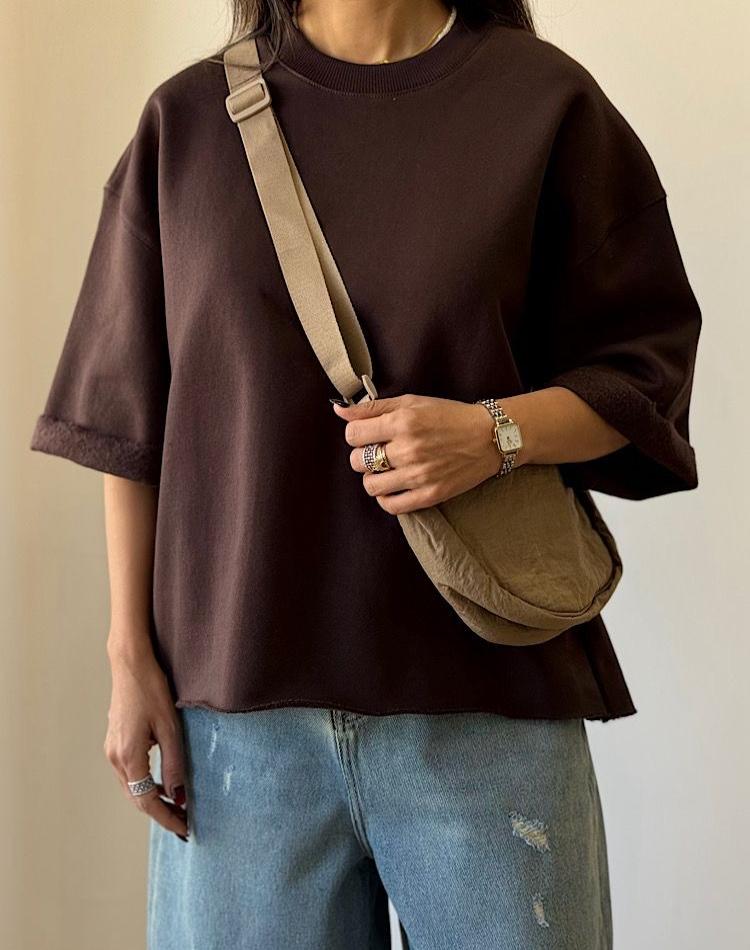 تیشرت قهوه ای نیاک (کد 3201)