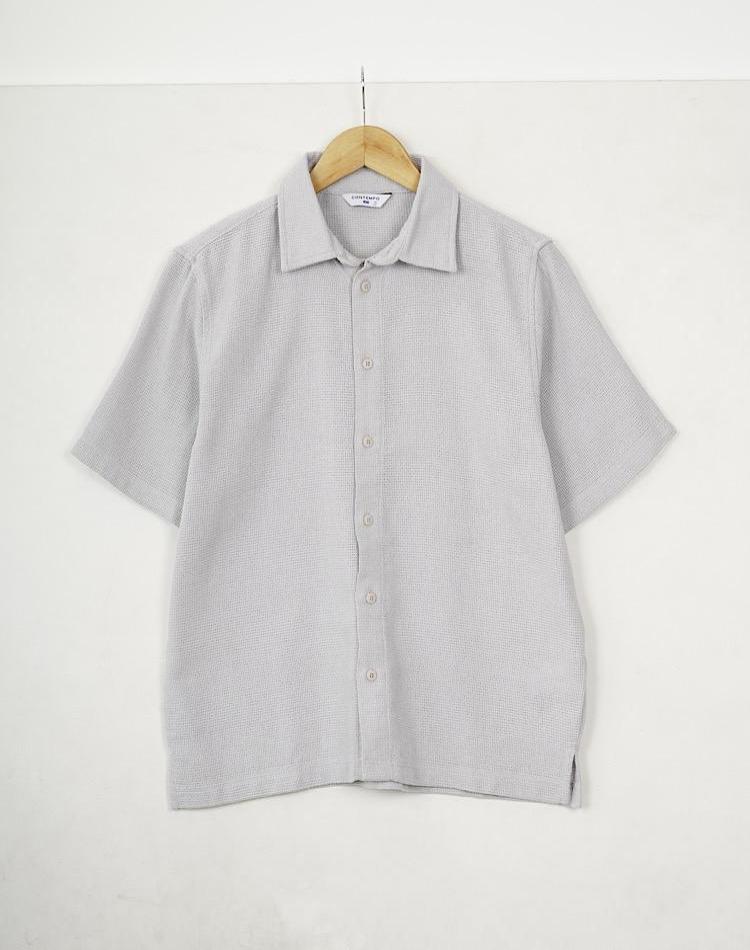 0_OFF شومیز کنفی استین کوتاه (کد 1251)