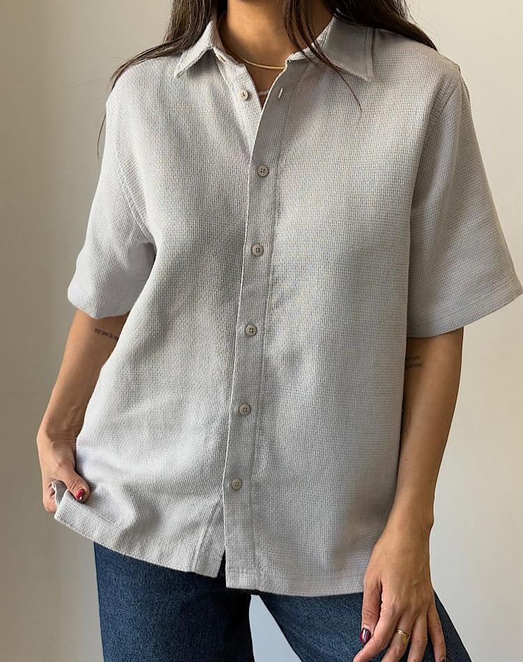 OFF شومیز کنفی استین کوتاه (کد 1251)