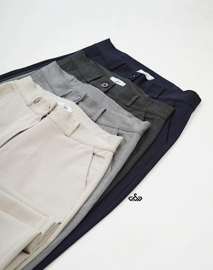 شلوار نیم بگ گاواردین (کد 2557)