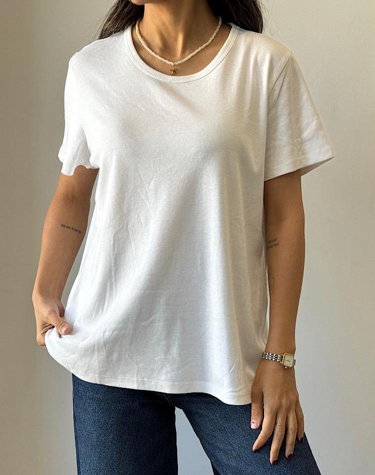 OFF/BF تیشرت سفید وارداتی (کد 3213)