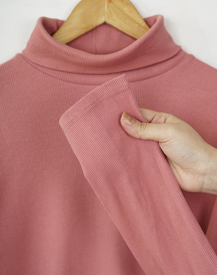 0_OFF/BF بلوز یقه اسکی کبریتی (کد 3215)