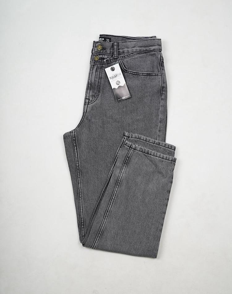 OFF/BF شلوار مام فیت زغالی (کد 2567)