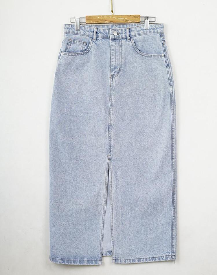 0_OFF دامن جین جلو چاکدار (کد 7047)