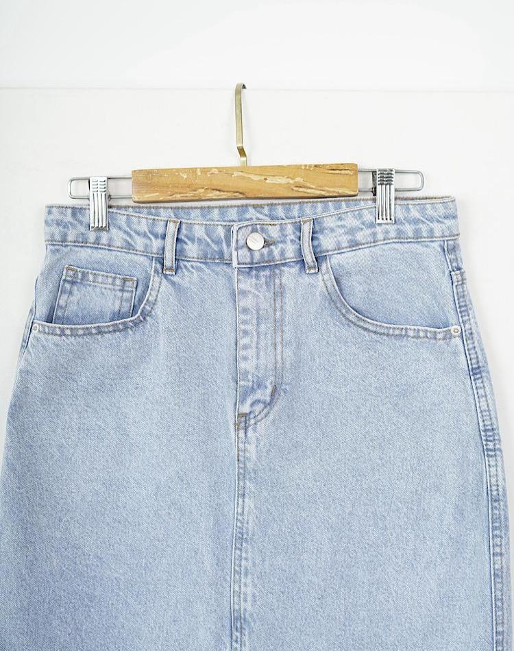 1_OFF دامن جین جلو چاکدار (کد 7047)