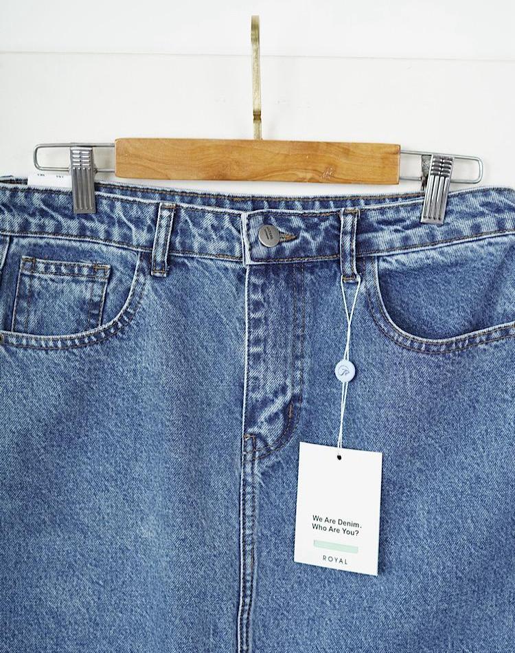 2_OFF دامن جین جلو چاکدار (کد 7047)