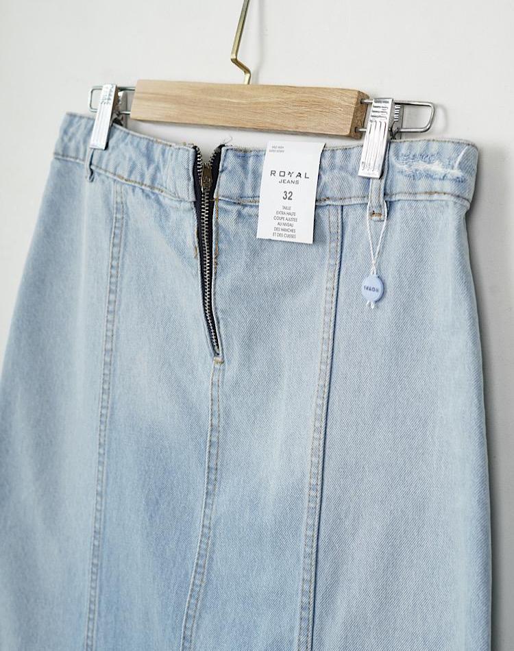 2_OFF دامن جین زاپدار (کد 7048)