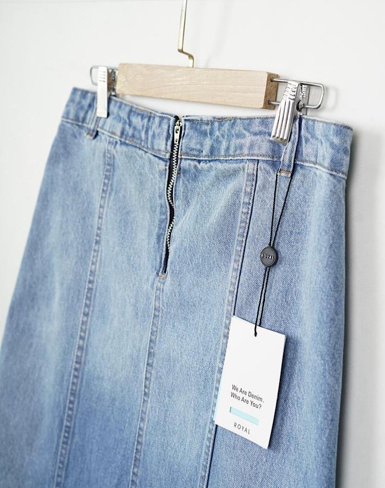 2_OFF دامن جین ساده (کد 7049)