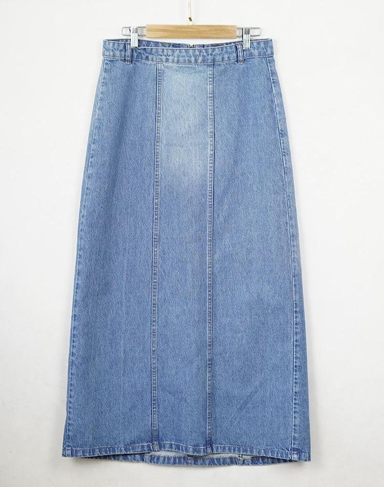 OFF دامن جین ساده (کد 7049)