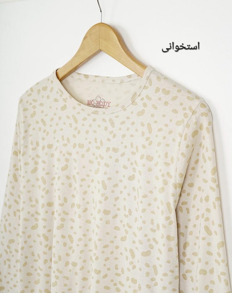 0_بلوز طرحدار استخوانی (کد 3441)