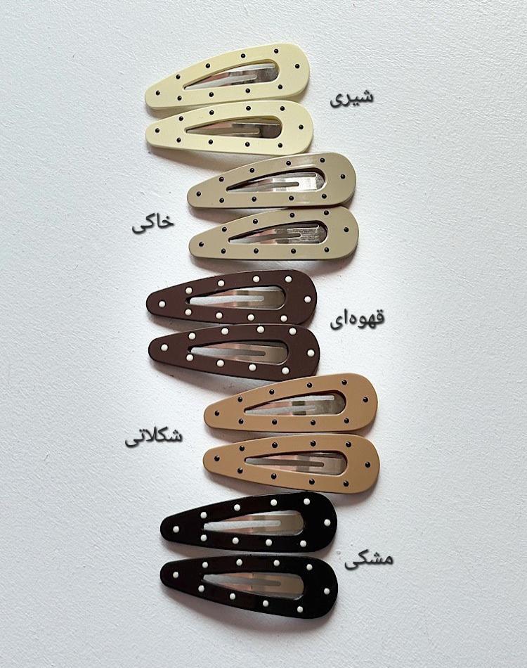 1_گیره مو خال خالی (کد 00535)