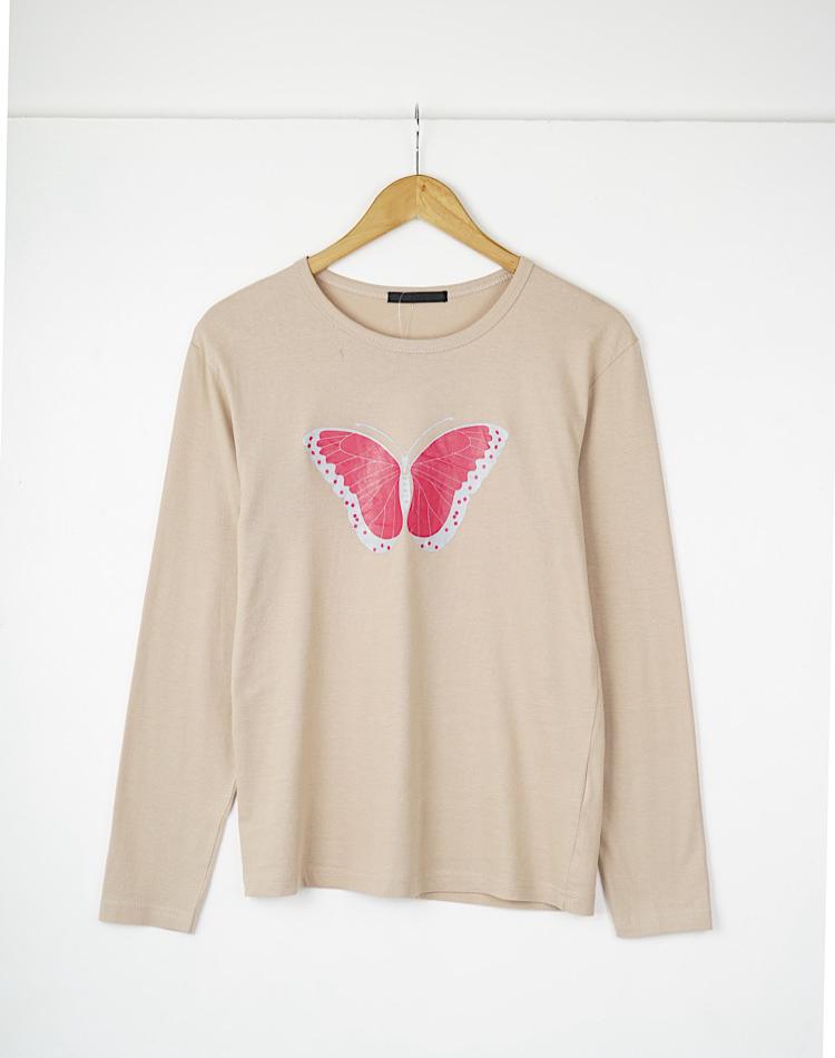 0_بلوز کرم پروانه off (کد 3450)